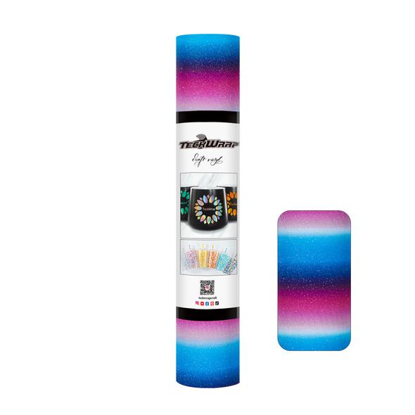 TECKWRAP Rainbow Stripes Adhesive Vinyl - 12"x12"